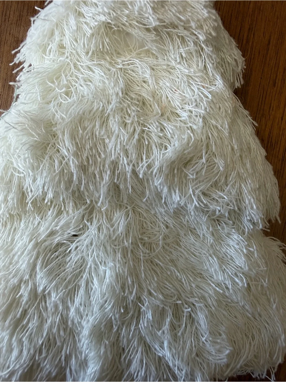 Target Cream and Green Textured Fringe tassel Holiday Trees